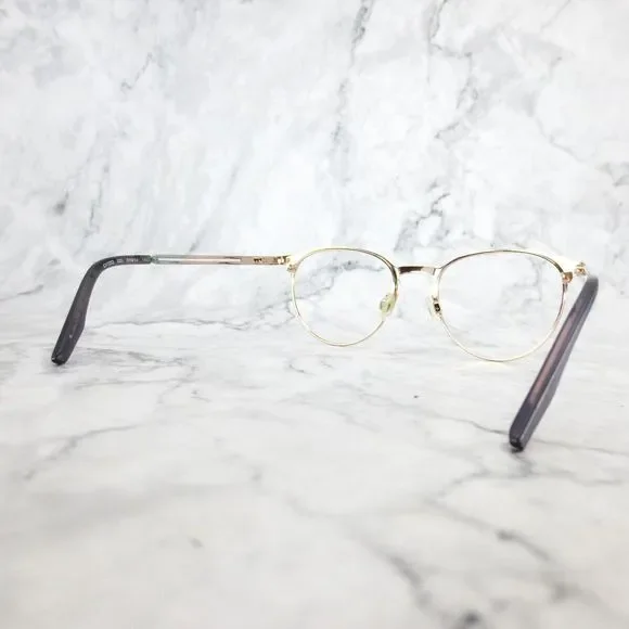 Converse CV1003 020 Eyeglasses Black Gold Round Full Rim Frames 51-19-140 - Picture 4 of 13